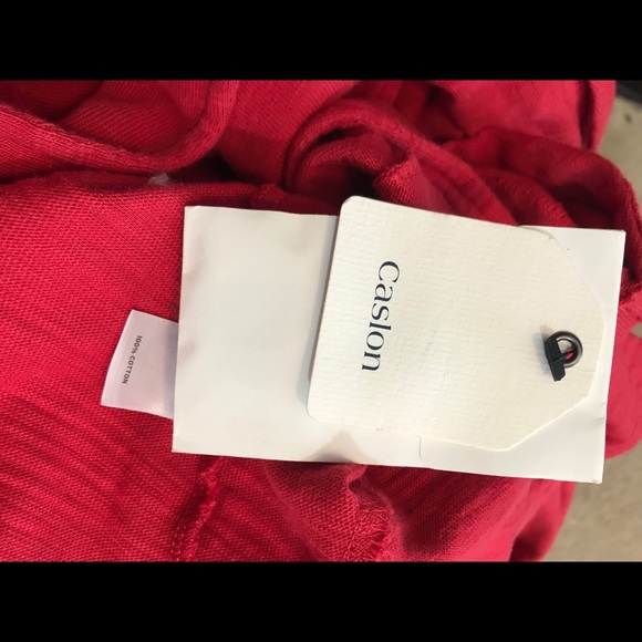 Caslon Red Cotton Blazer XL - Picture 4 of 5